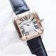 Swiss Quality Cartier Alberto Santos-Dumont de Auto Watches 39.5mm Black Leather Strap (6)_th.jpg